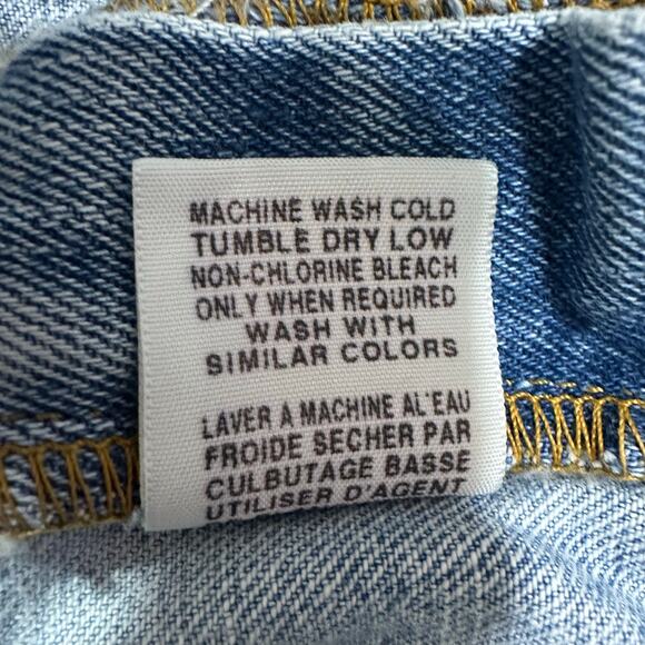 Ralph Lauren Cut Off Denim Shorts Womens Size 4 Mid Rise Blue Polo Jeans Company - Picture 6 of 7